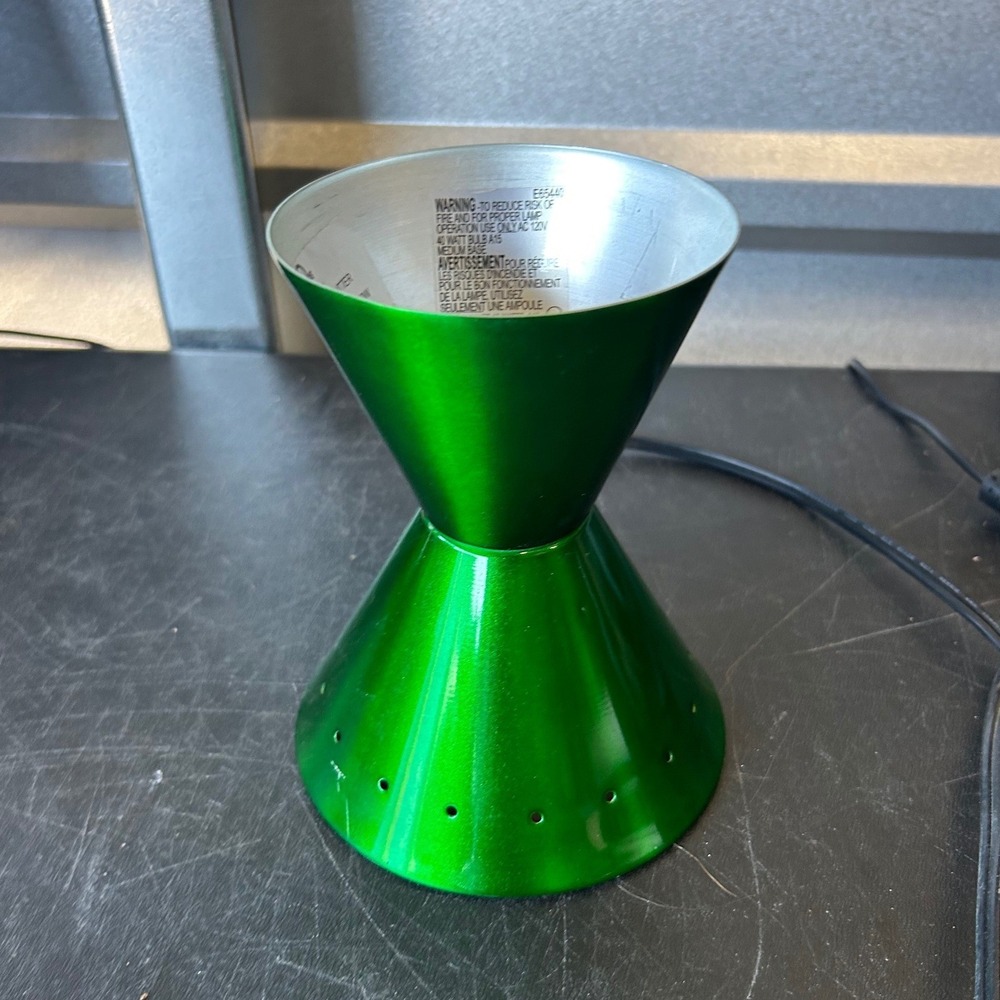 Lava Lite 5200 Metallic Green Lava Lamp Base Replacement Part 40W Retro MCM - Picture 2 of 10